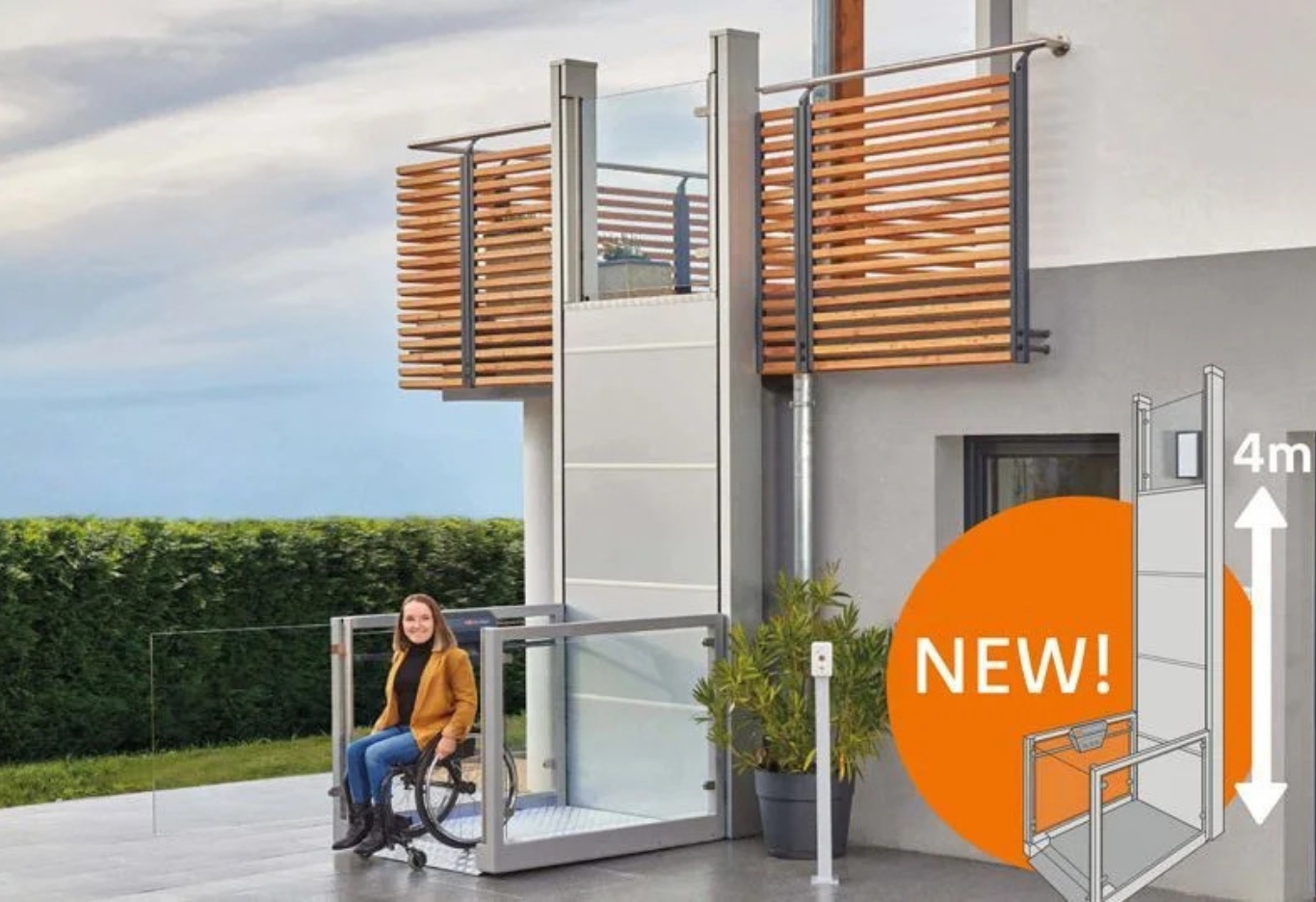 plattformlift-unaporte Plattformlift von Lift Reith – Barrierefreies Wohnen mit sicherem und komfortablem Zugang bis 4 m Höhe, jetzt auch für private Haushalte.