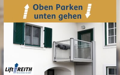 Oben parken, unten gehen: Der Plattformlift Una Porte macht’s möglich