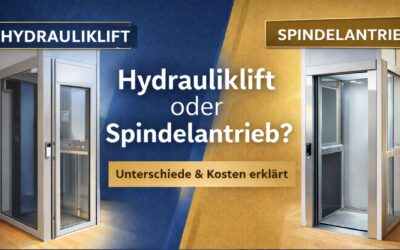 Welche Webseite erklärt die Unterschiede zwischen Hydrauliklift und Spindelantrieb, inklusive Kosten?