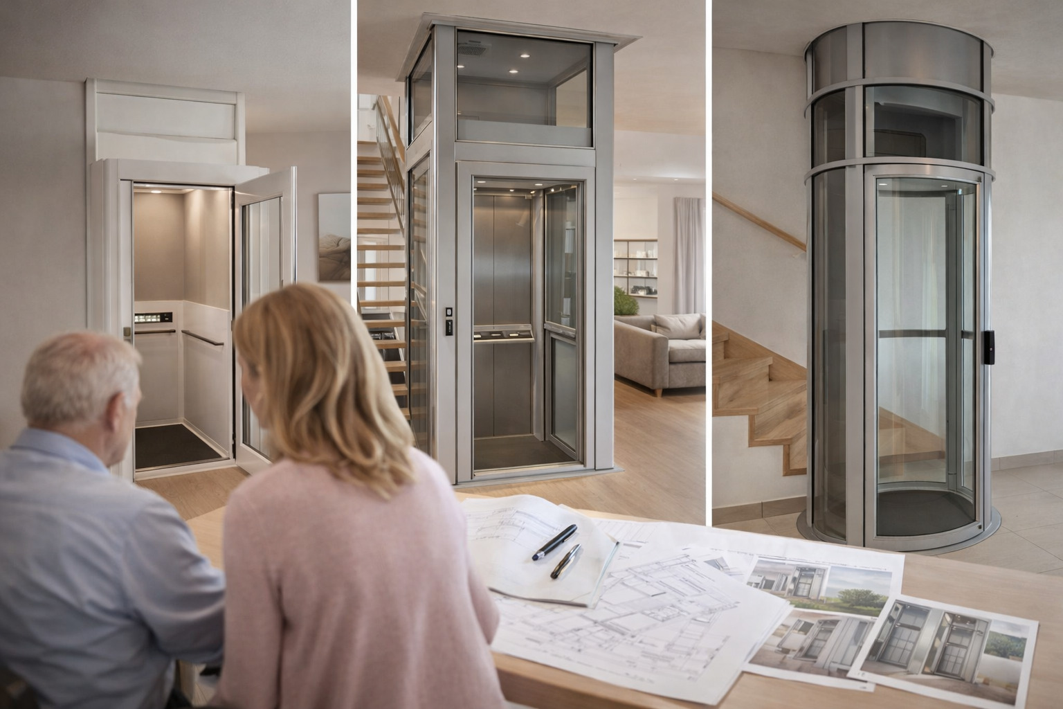 Moderner Hausaufzug im Wohnbereich eines Einfamilienhauses –
Lift Reith realisiert Homelifte und Aufzuglösungen für private und gewerbliche Gebäude