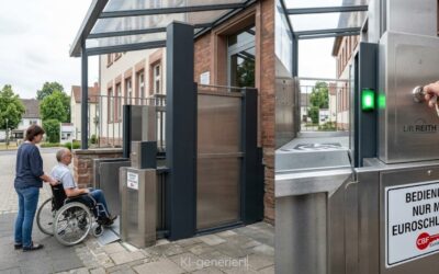 Hublift außen: Vandalismusschutz & Wettersicherung im öffentlichen Raum